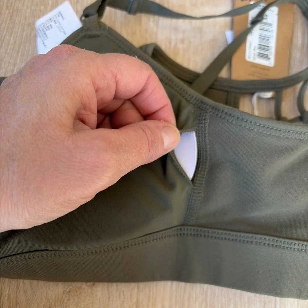 Prana Elixir Bra Womens XS Chakara Workout Activewear Support Green NWT